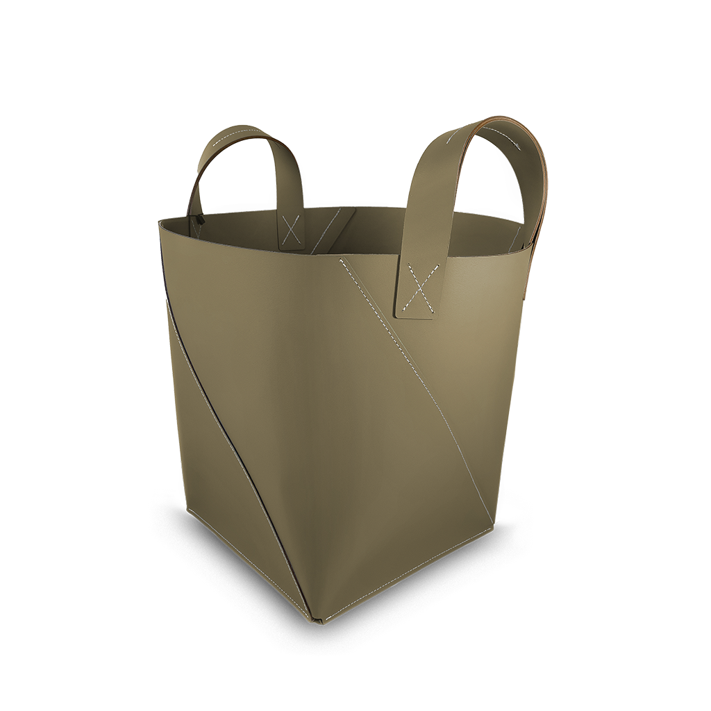 Tall basket with handles