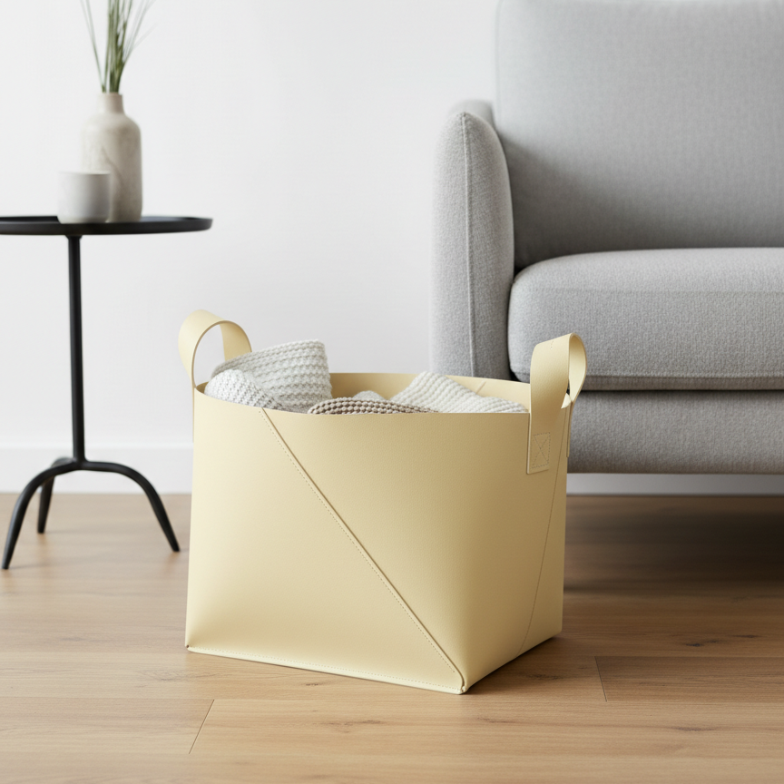 Basket with handles