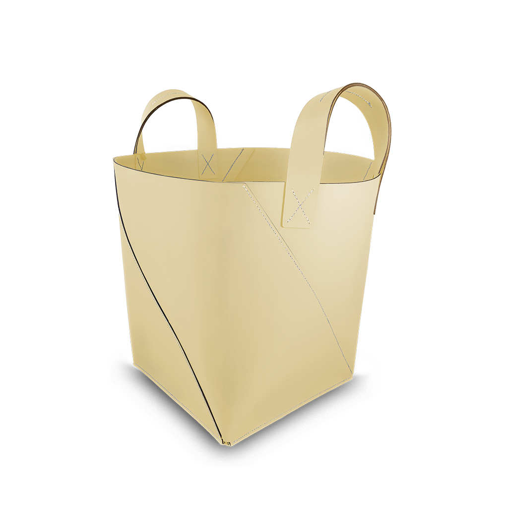 Tall basket with handles