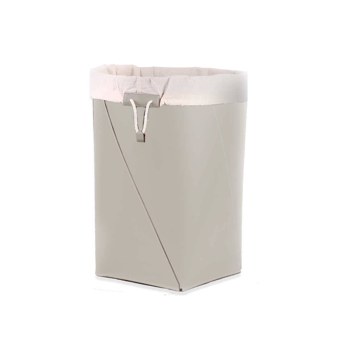 Laundry basket with inner fabric