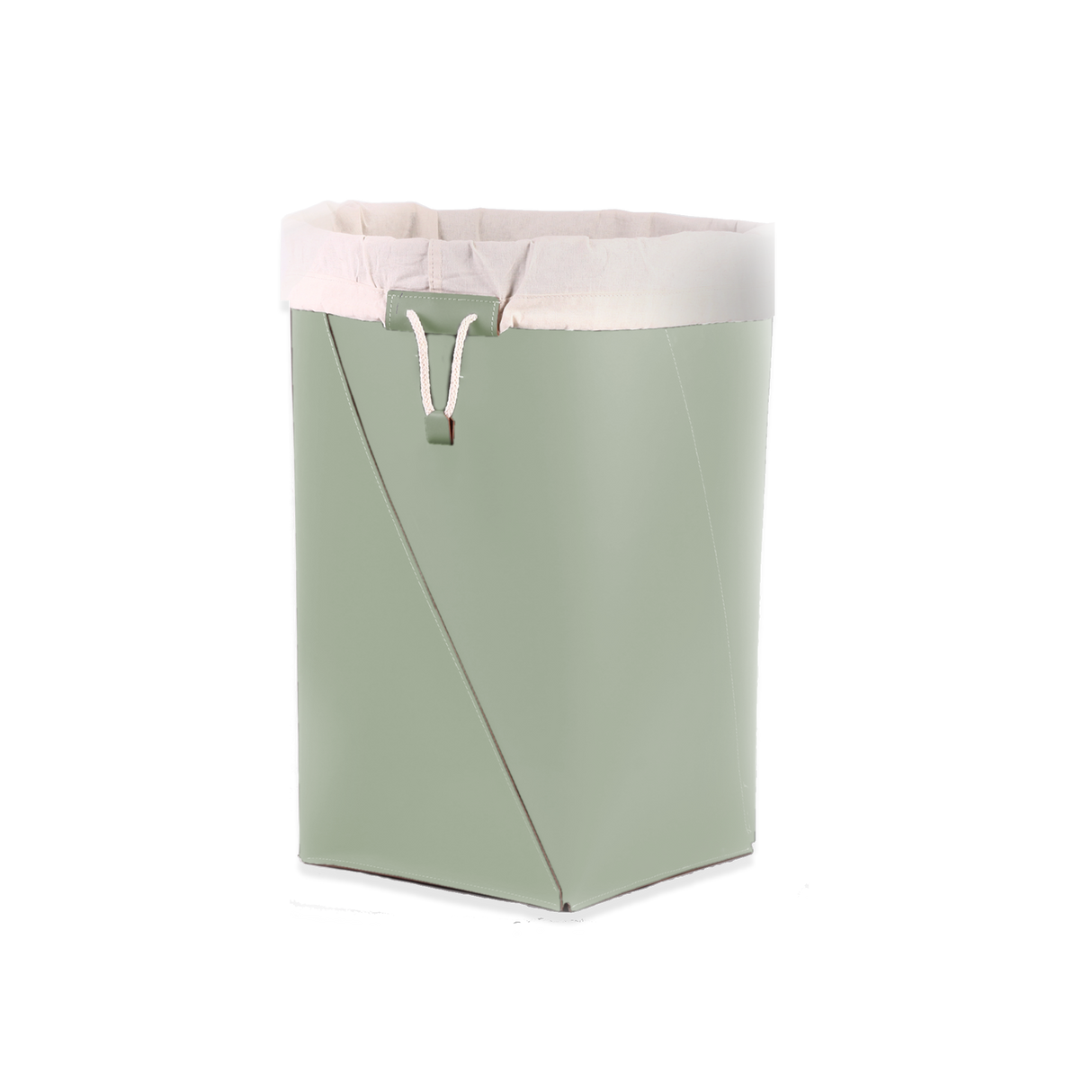 Laundry basket with inner fabric