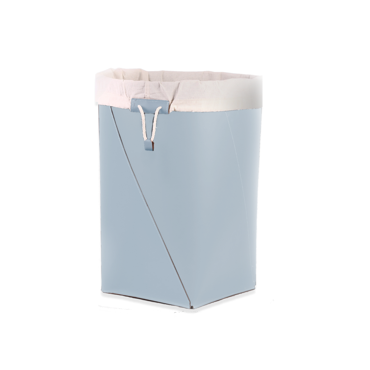 Laundry basket with inner fabric