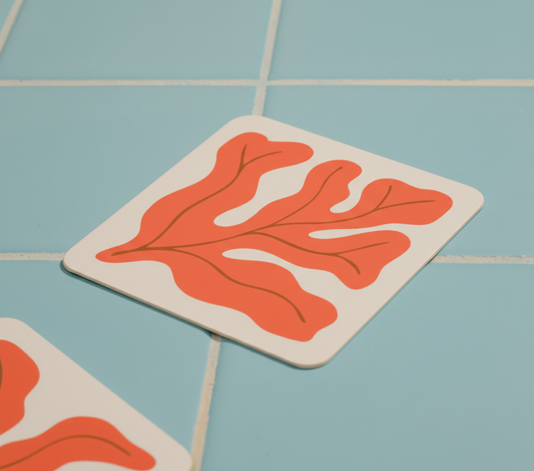 Square seaweed coaster (x1)