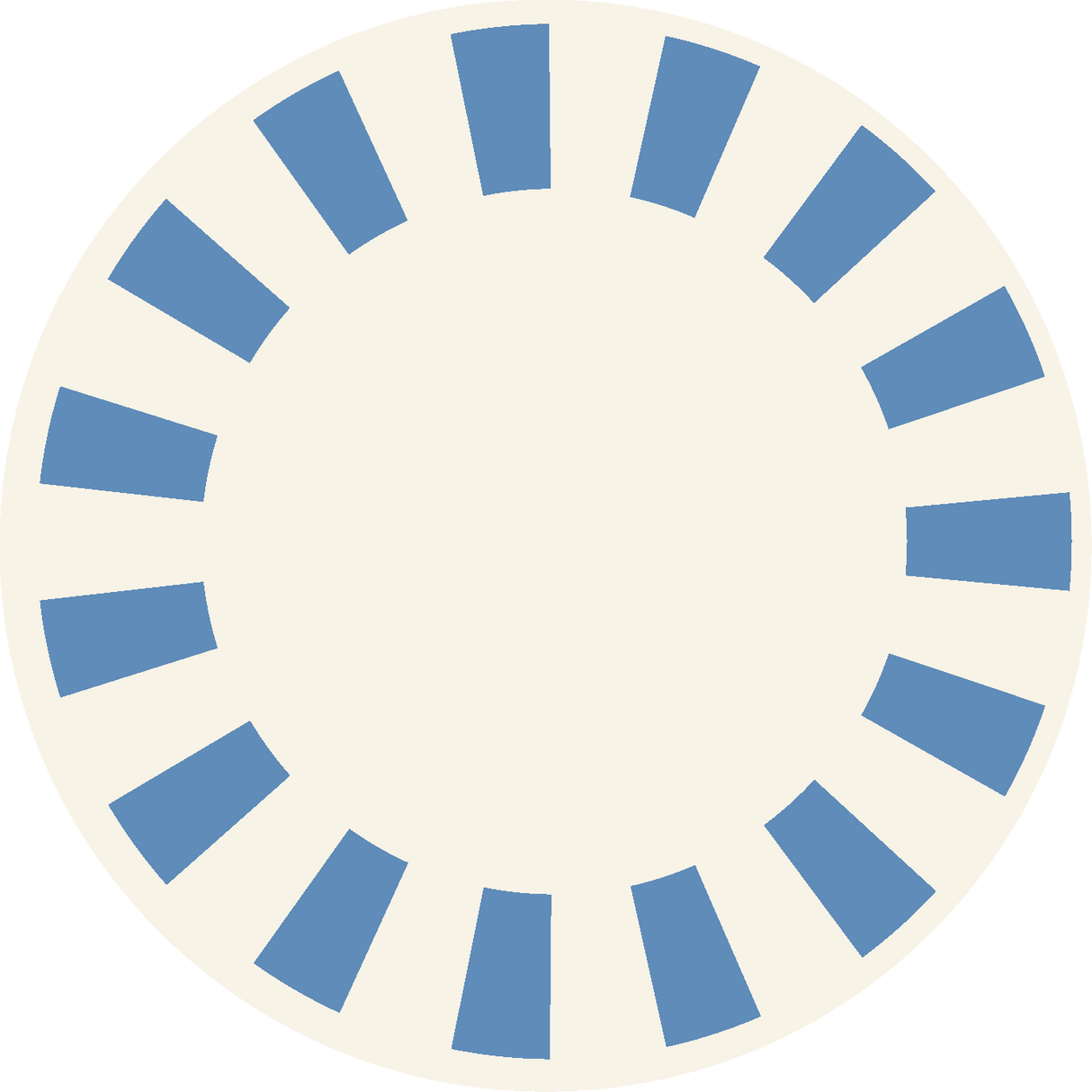 Soleil round coaster (x1)