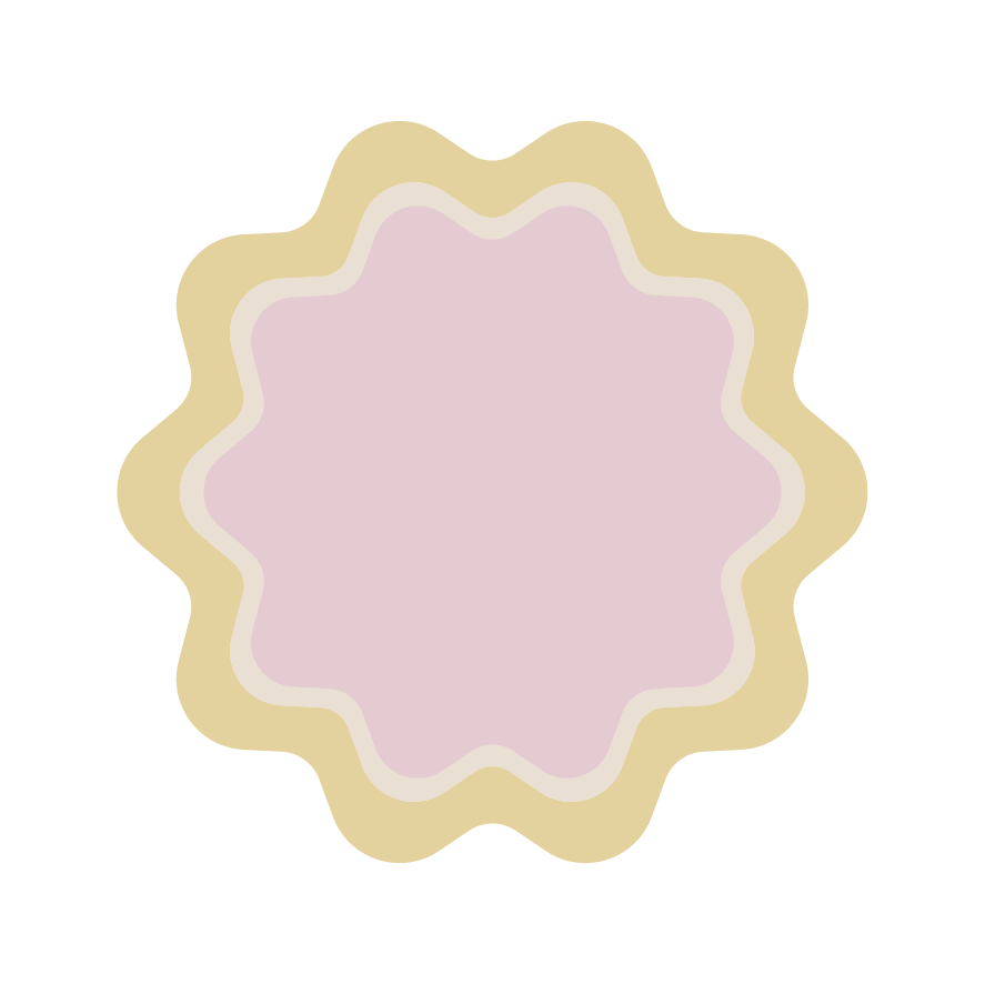 Round coaster with waves (x1)