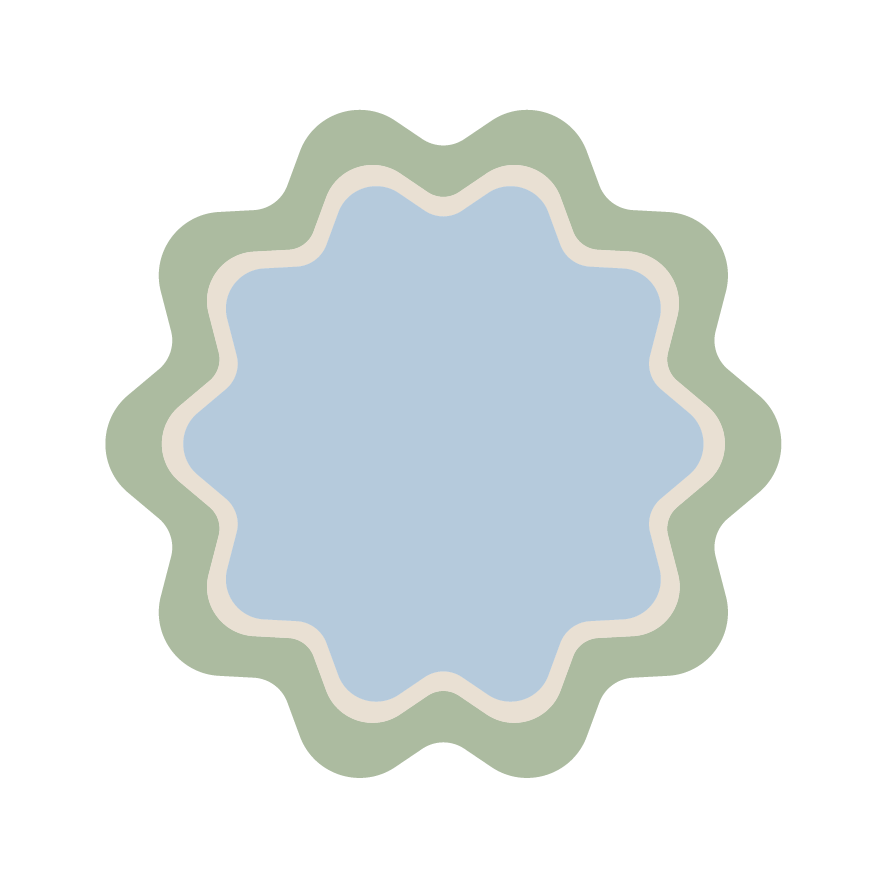 Round coaster with waves (x1)