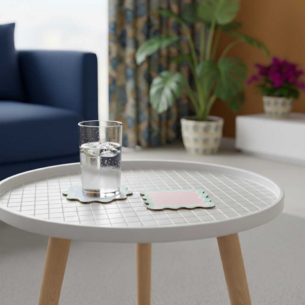 Round coaster with waves (x1)