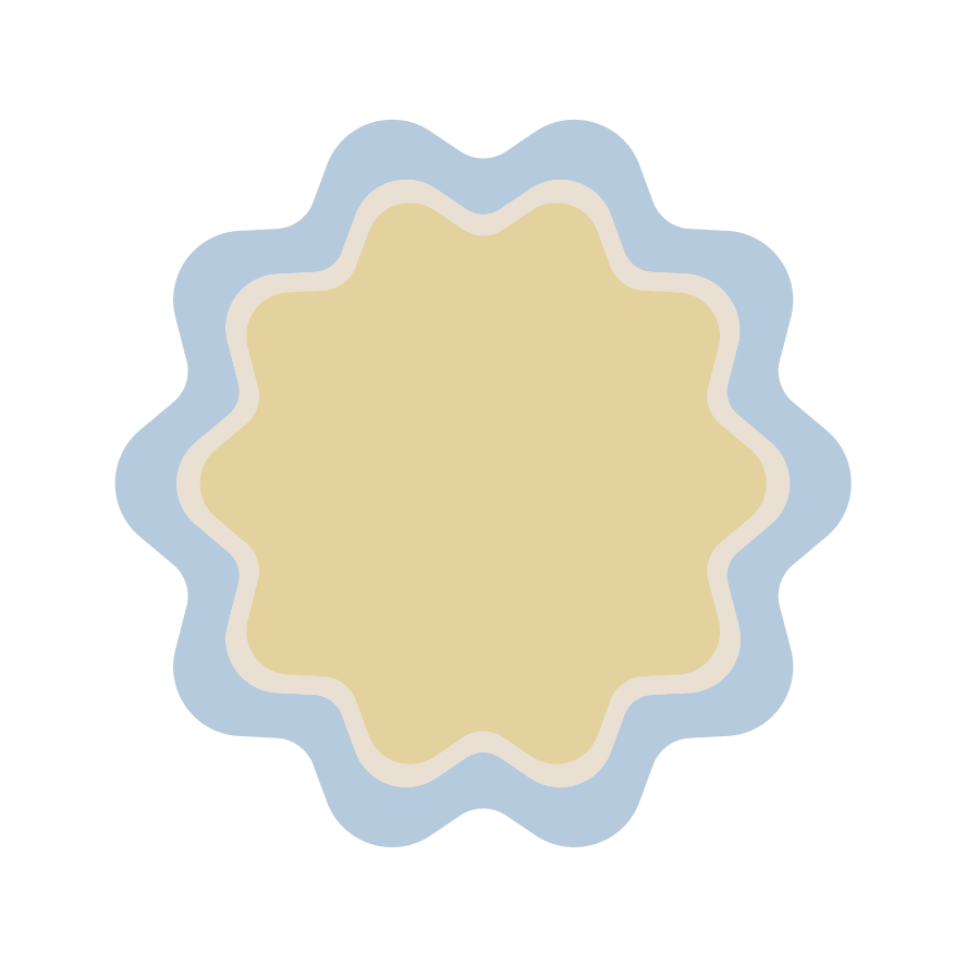 Round coaster with waves (x1)