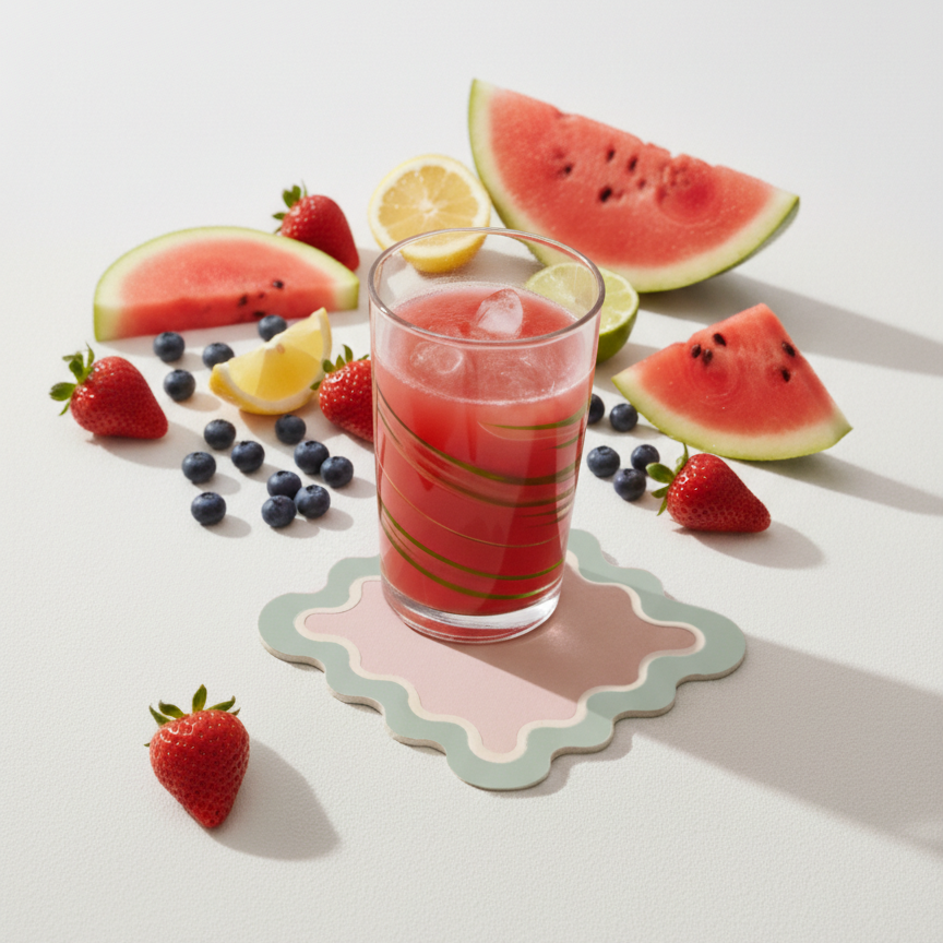 Posavasos cuadrado Ondas (x1)