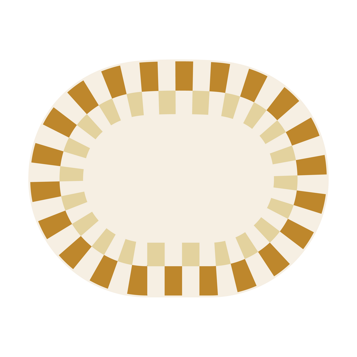 Soleil Oval Placemat