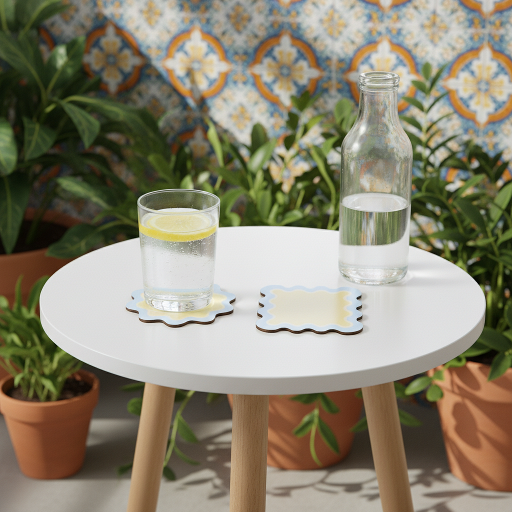 Round coaster with waves (x1)