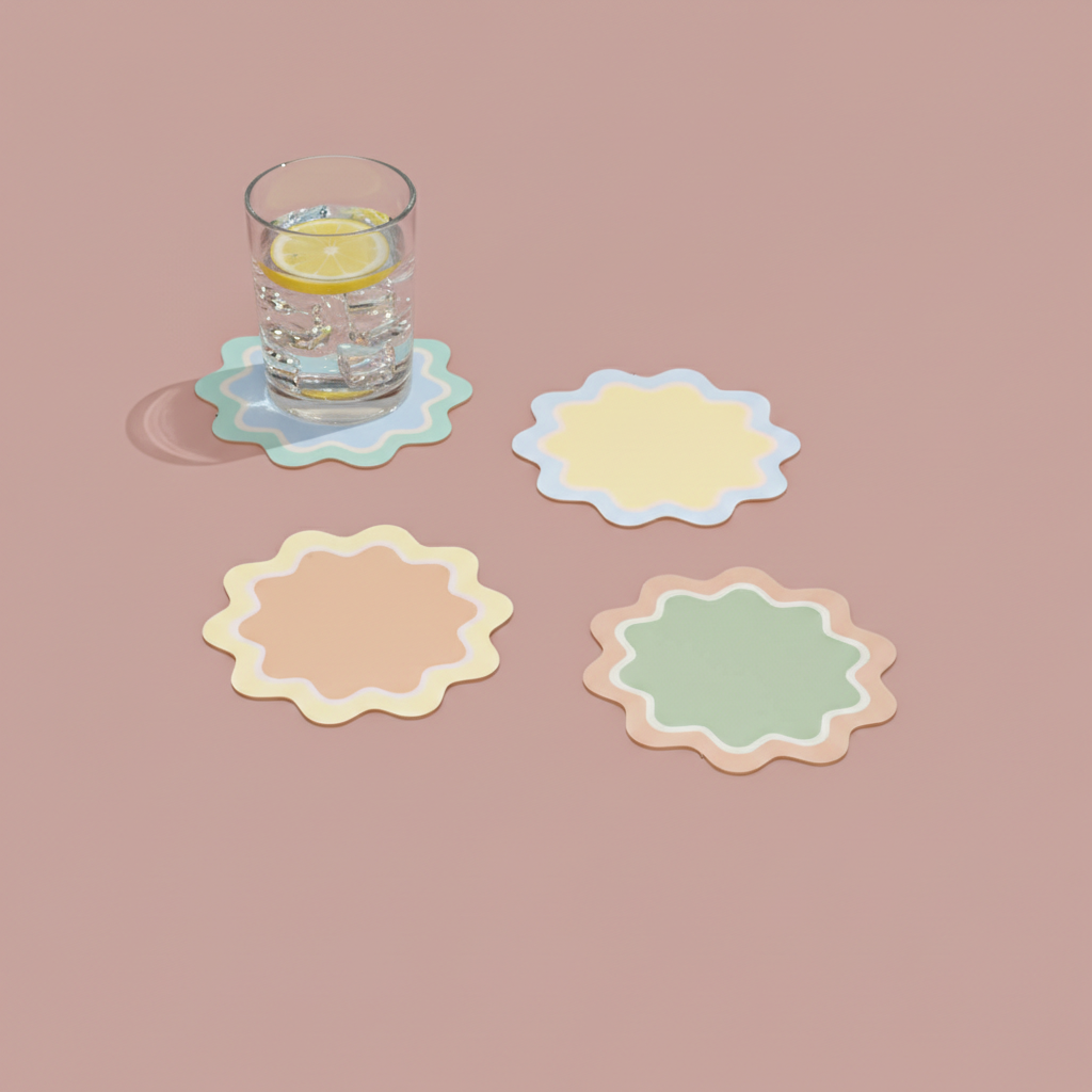 Round coaster with waves (x1)