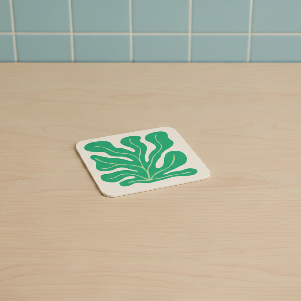 Square seaweed coaster (x1)