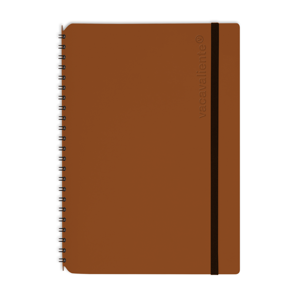 Libreta A5 de piel reciclada color matone, cuaderno de notas elegante y sostenible.