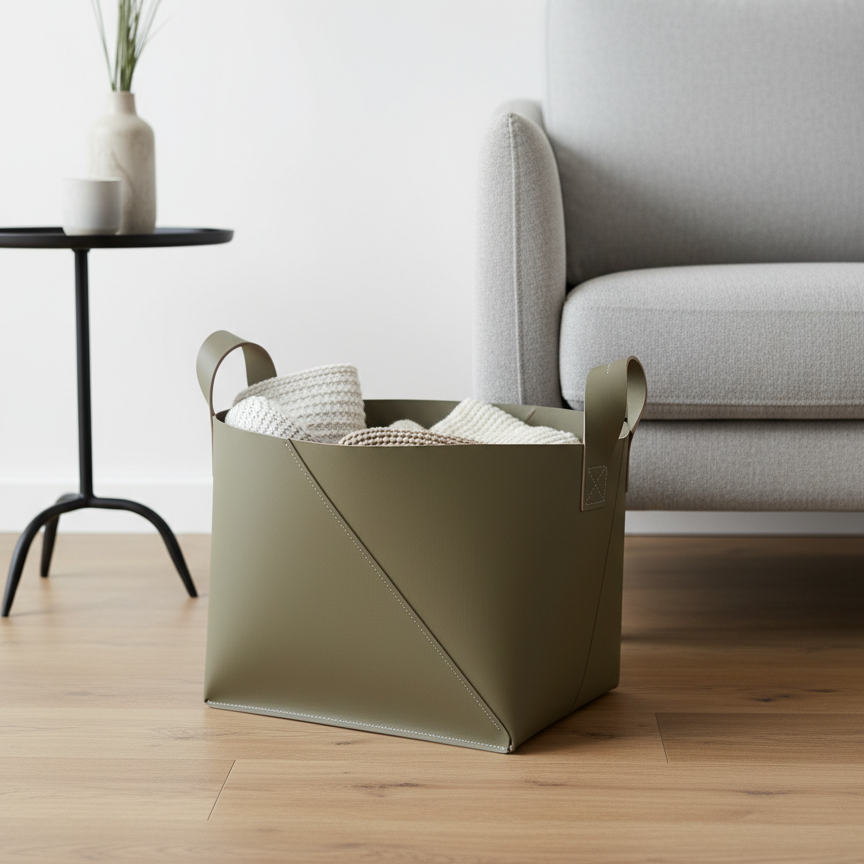 Basket with handles