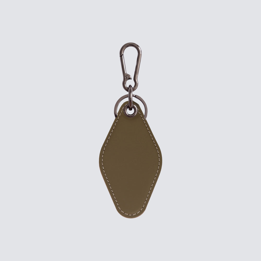 Two-tone diamond keychain