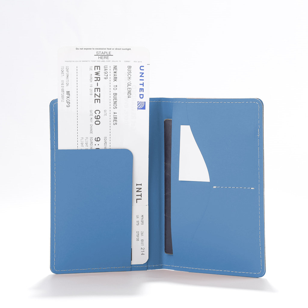 Lichen Blue Passport Holder