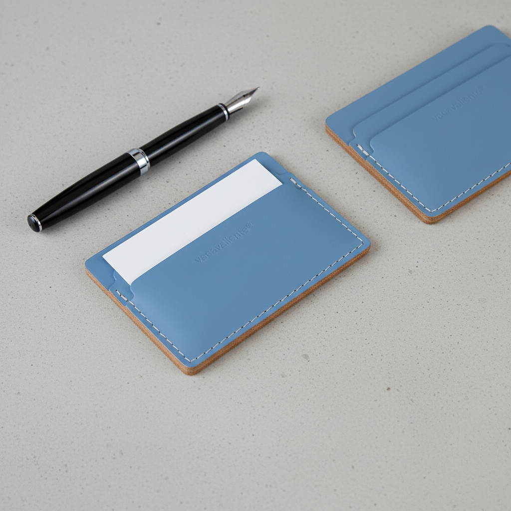 Lichen Blue Card Holder