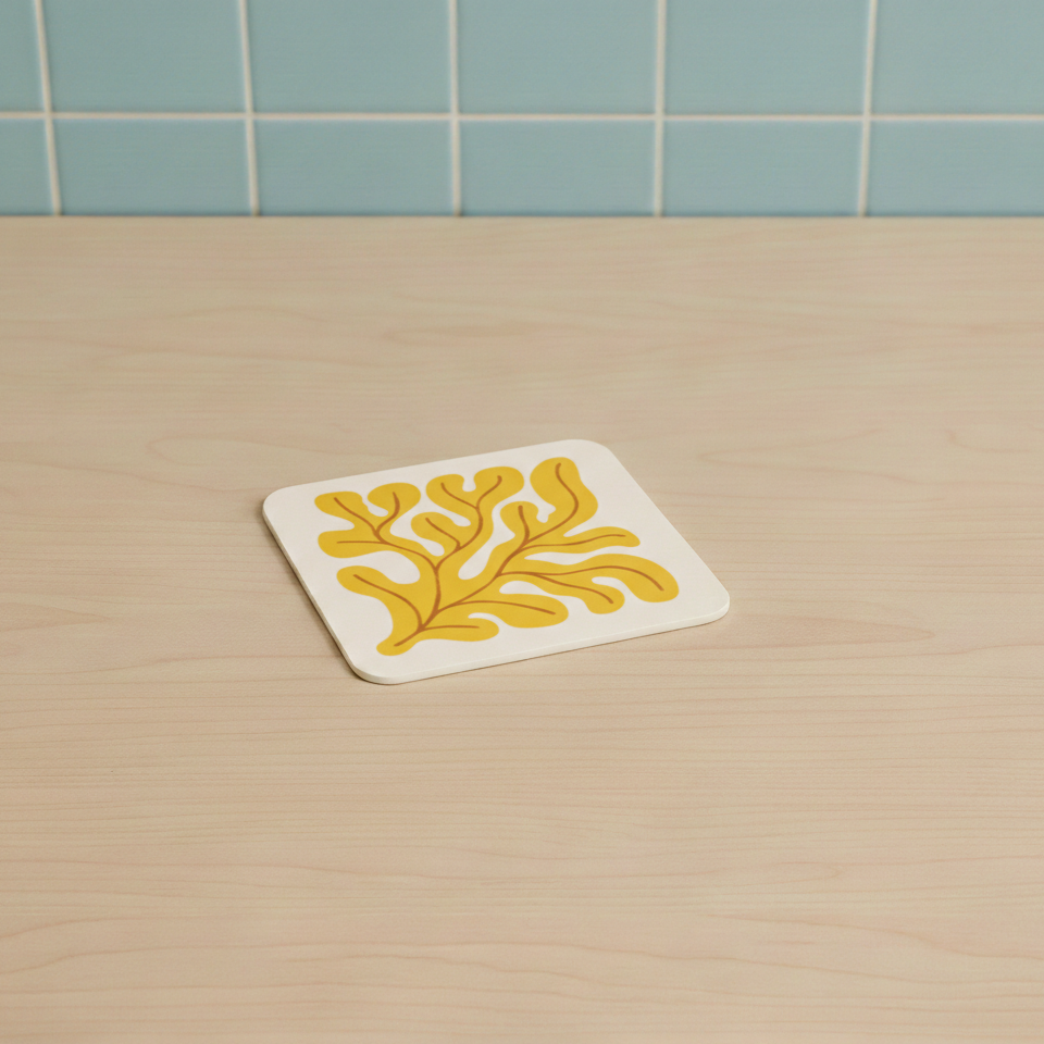 Square seaweed coaster (x1)