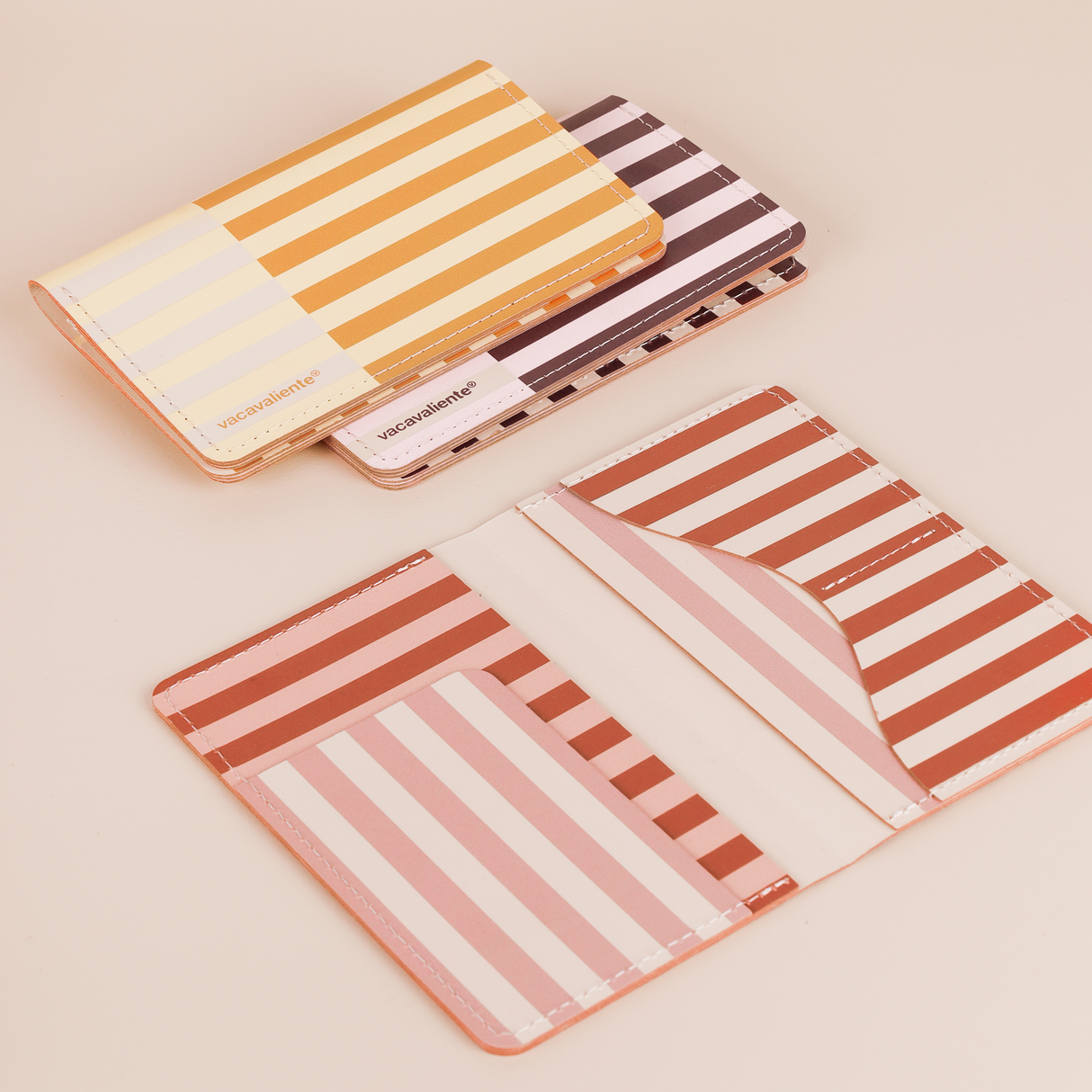 Portapasaporte Stripes