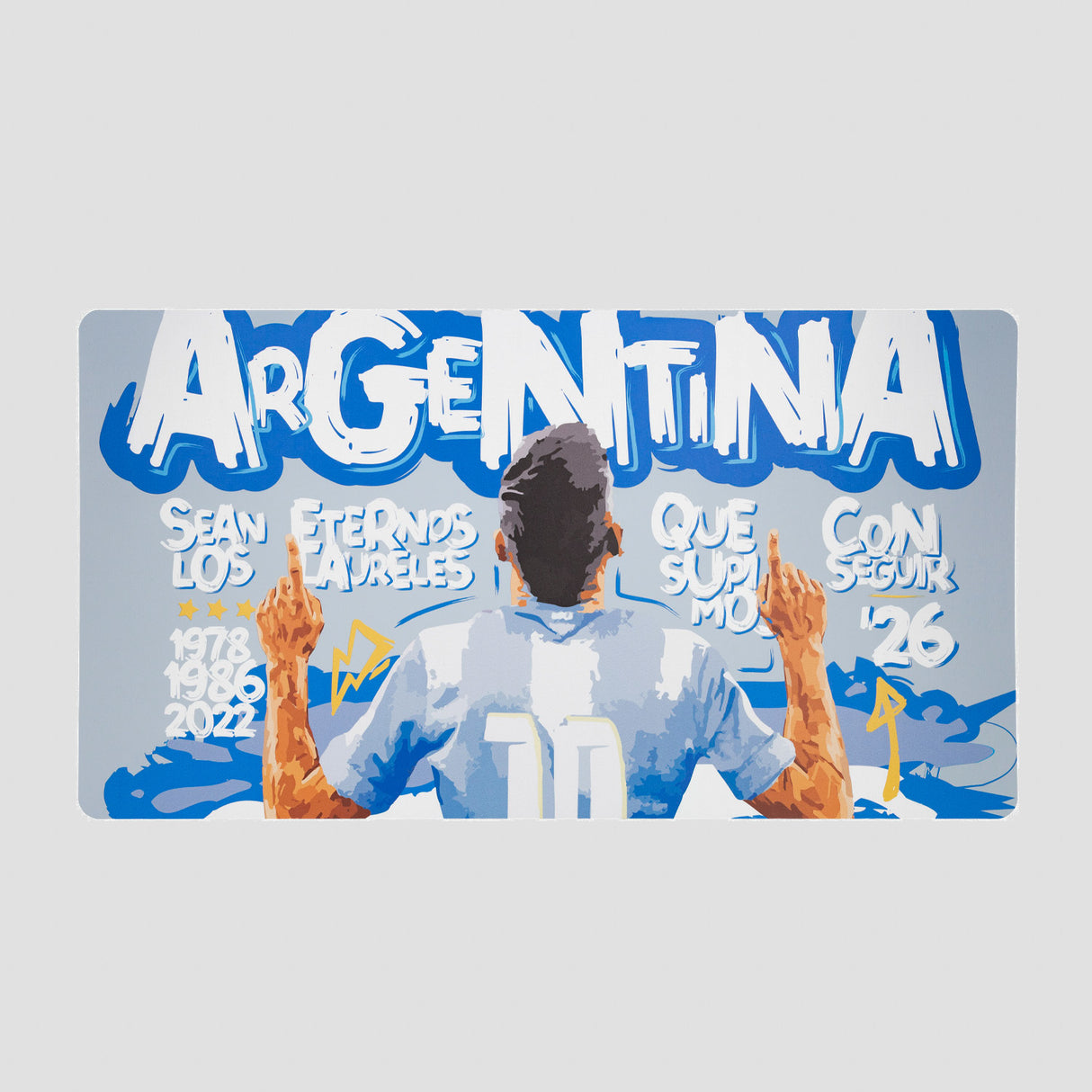Alfombrilla Escritorio Rectangular Campeones Argentina