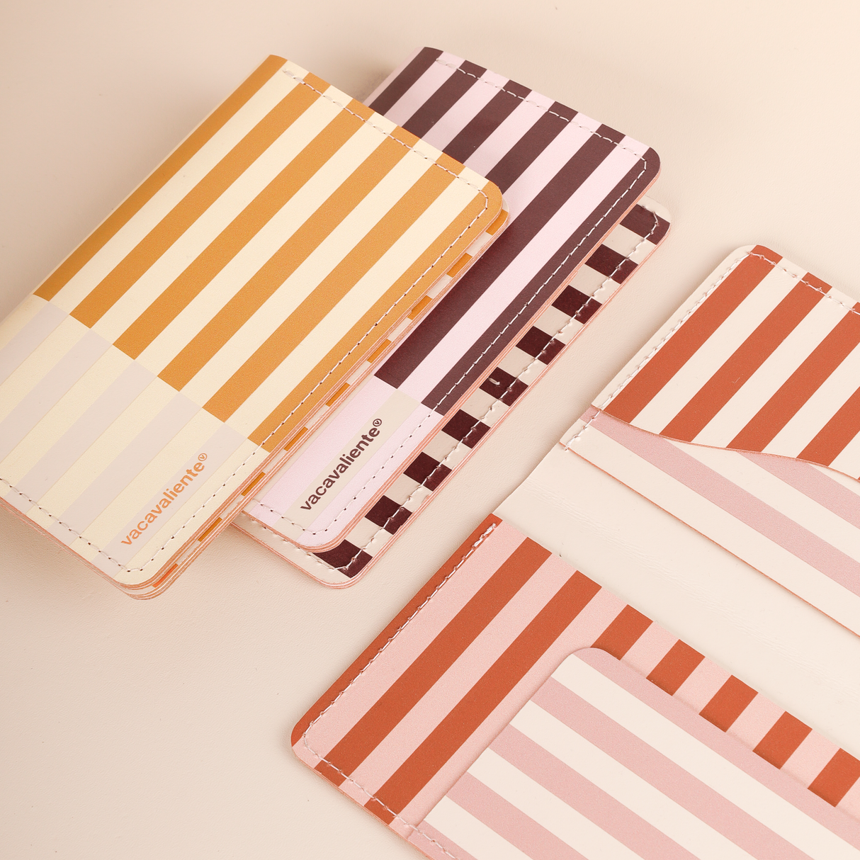 Portapasaporte Stripes