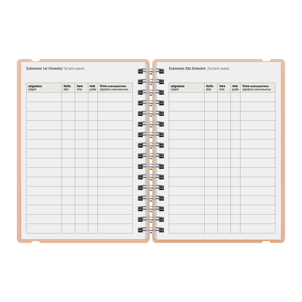 Agenda Escolar Studio A5 Diaria 25/26 Sakura - Pink Sand