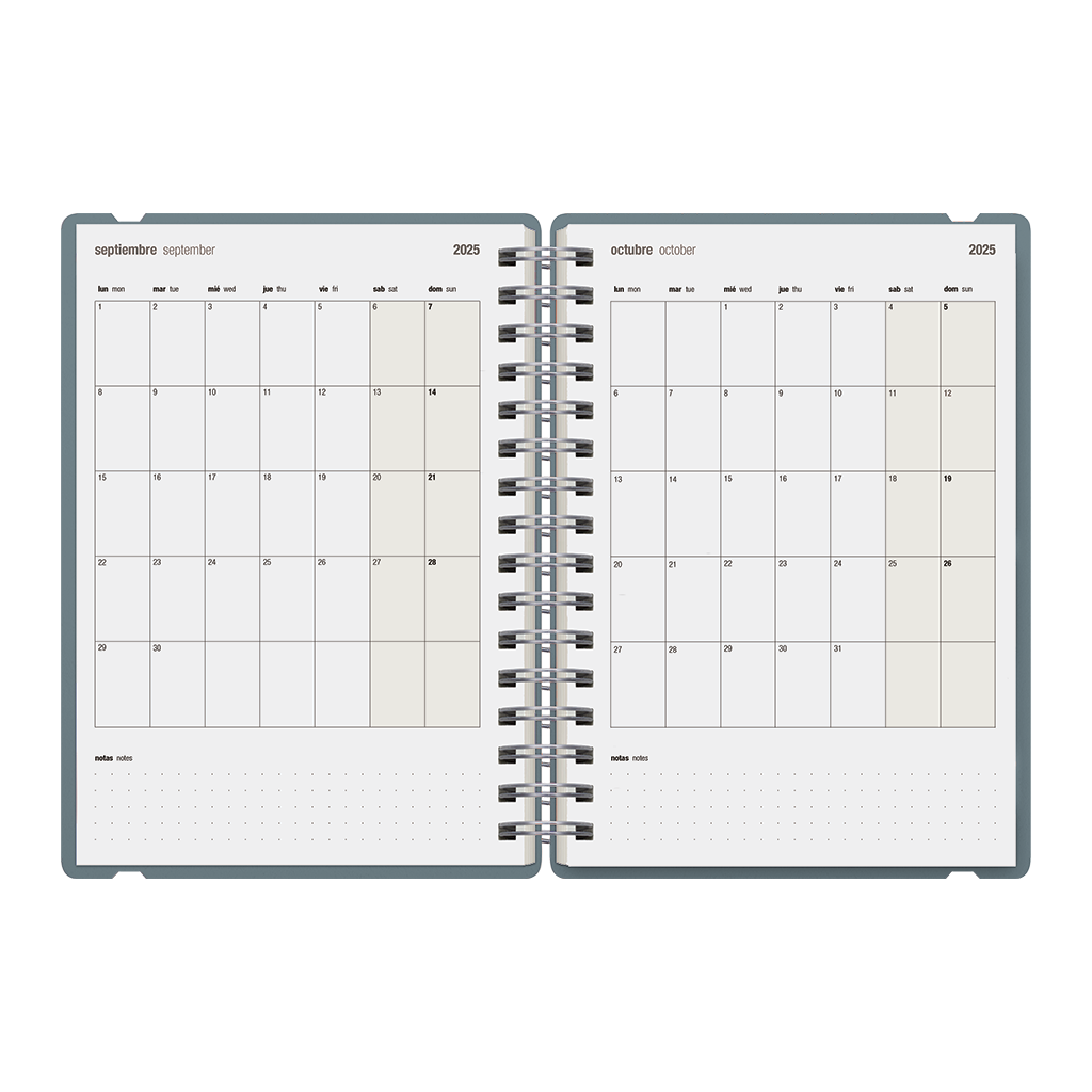 Agenda Escolar Studio A5 Semanal 25/26 Sakura - Eucalyptus