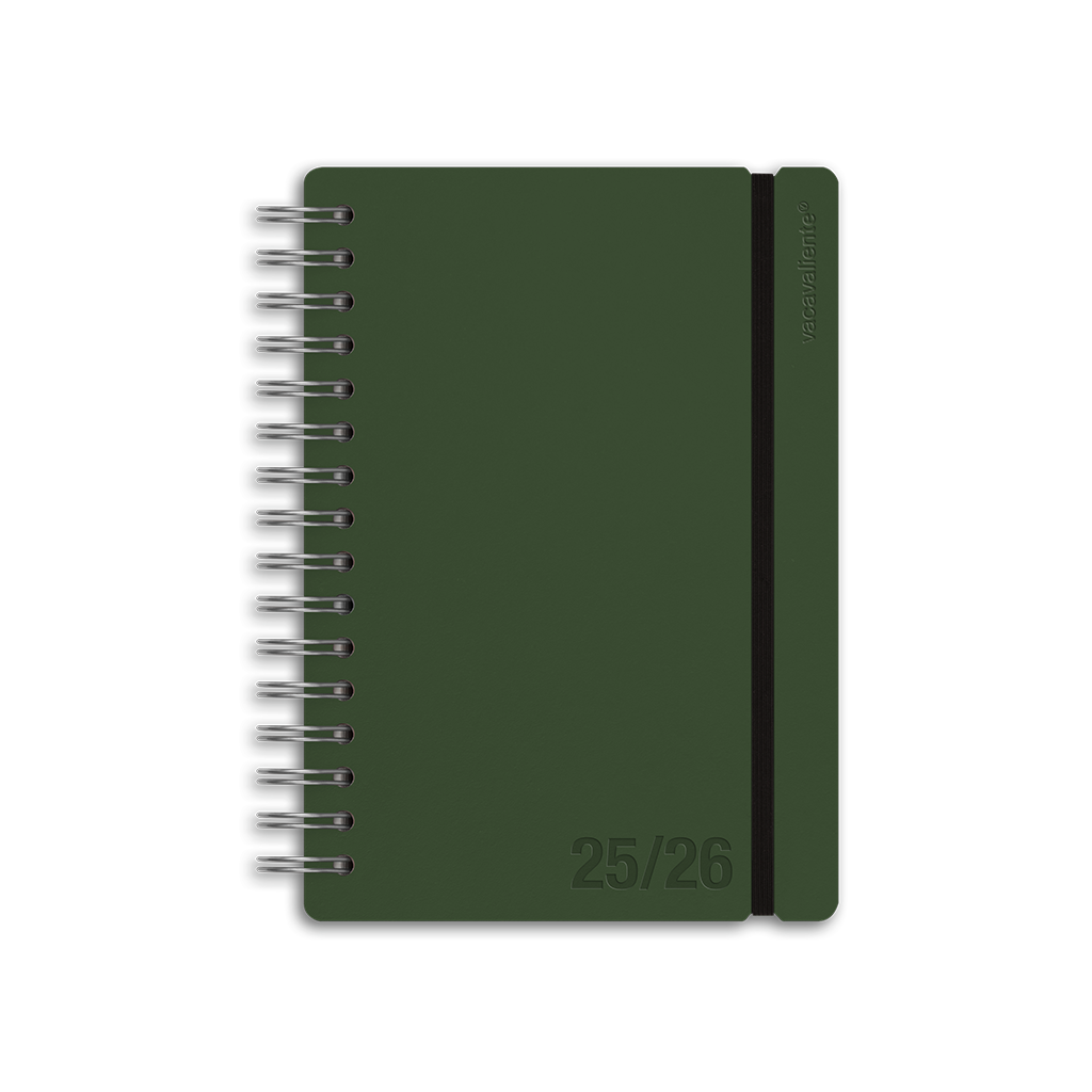 Agenda Escolar Studio A5 Diaria 25/26 Forest Green