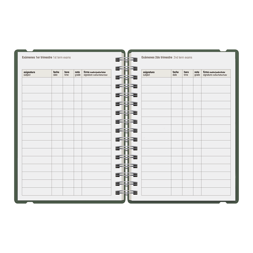 Agenda Escolar Studio A5 Diaria 25/26 Mint