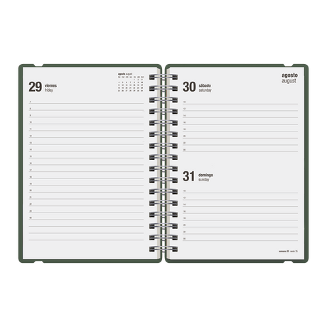 Agenda Escolar Studio A5 Diaria 25/26 Mint