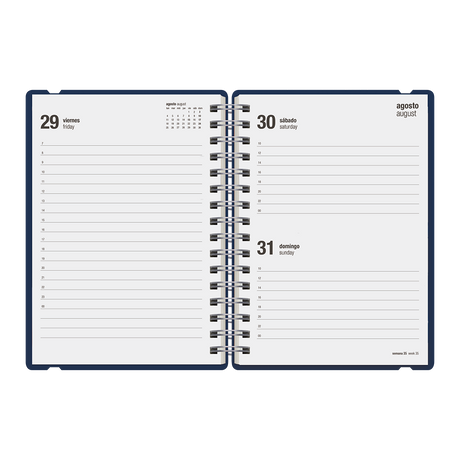 Agenda Escolar Studio A5 Diaria 25/26 Under the Sea - Night Blue