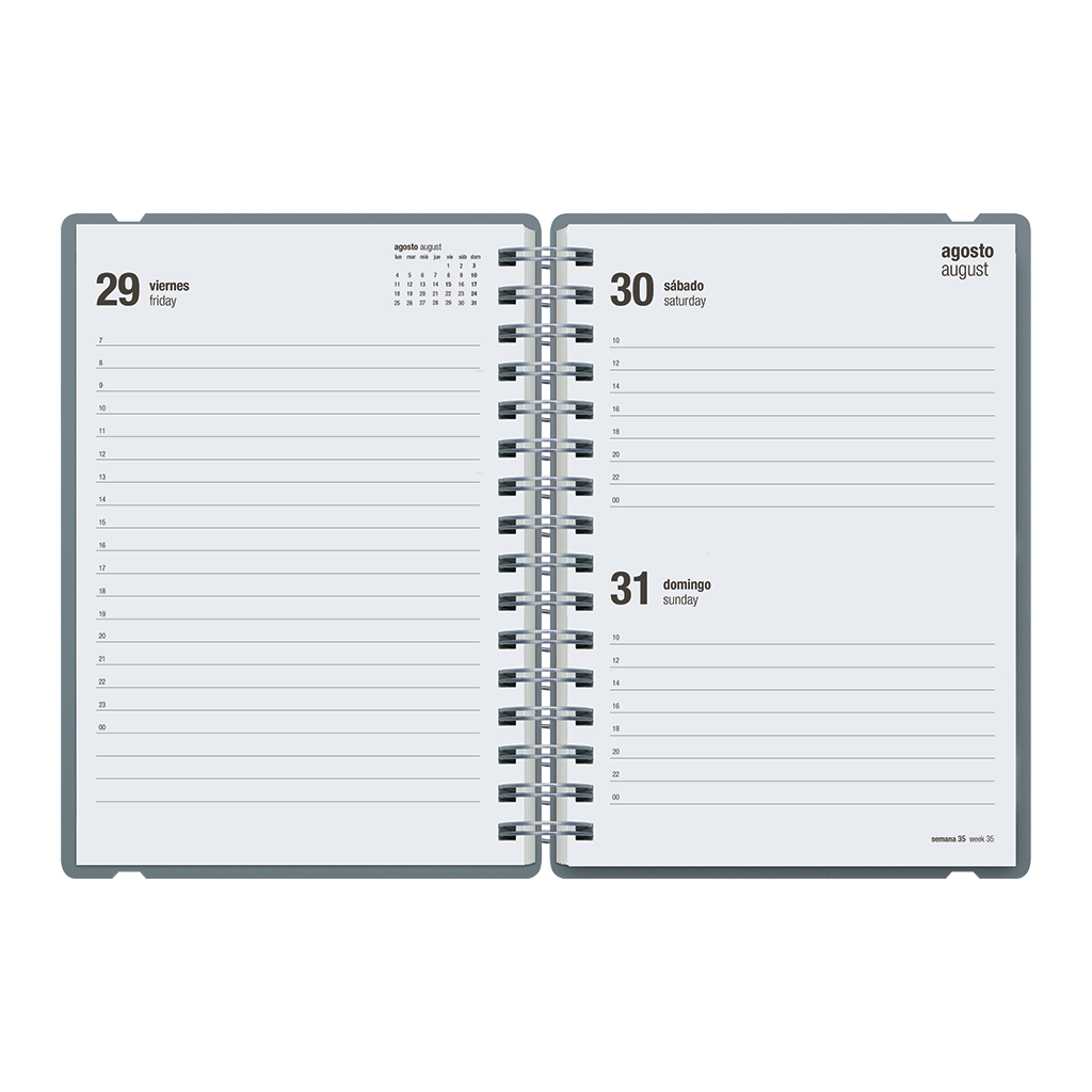 Agenda Escolar Studio A5 Diaria 25/26 Tempest Blue