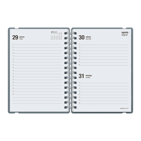 Agenda Escolar Studio A5 Diaria 25/26 Tempest Blue