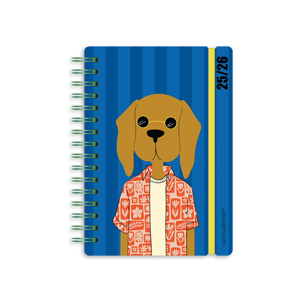 Agenda Escolar Studio A5 Diaria 25/26 Dog Hipster