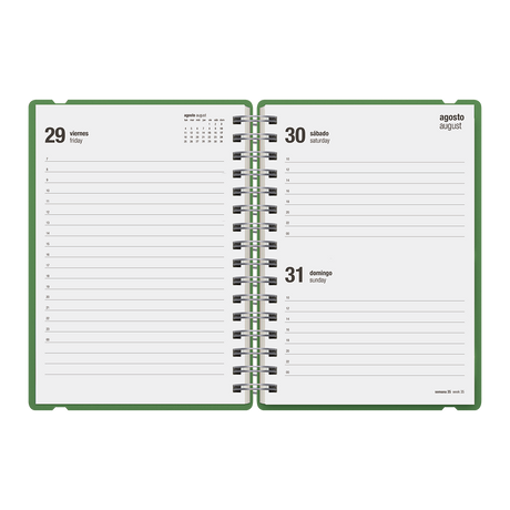 Agenda Escolar Studio A5 Diaria 25/26 Leo Hipster