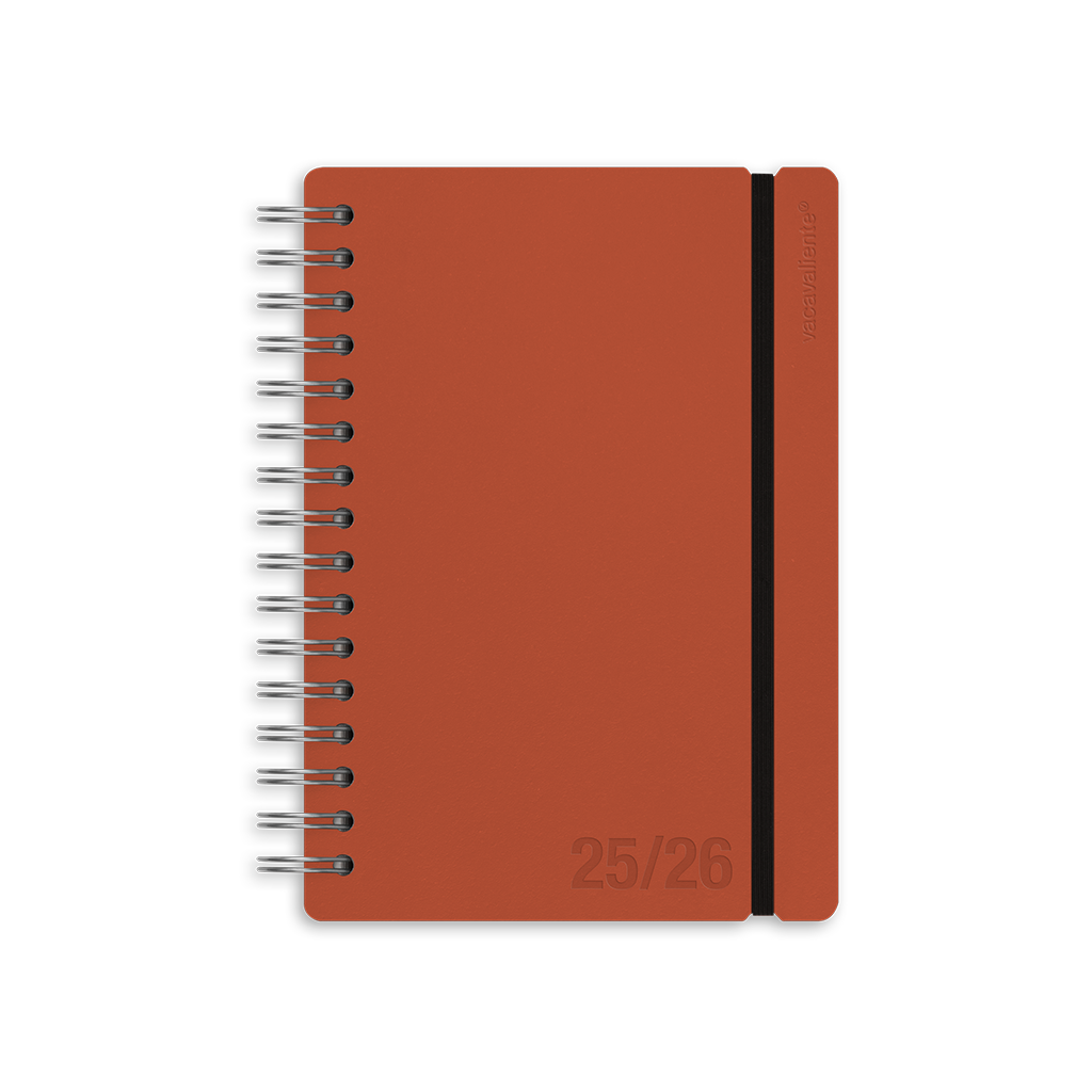 Agenda Escolar Studio A5 Semanal 25/26 - Red Clay