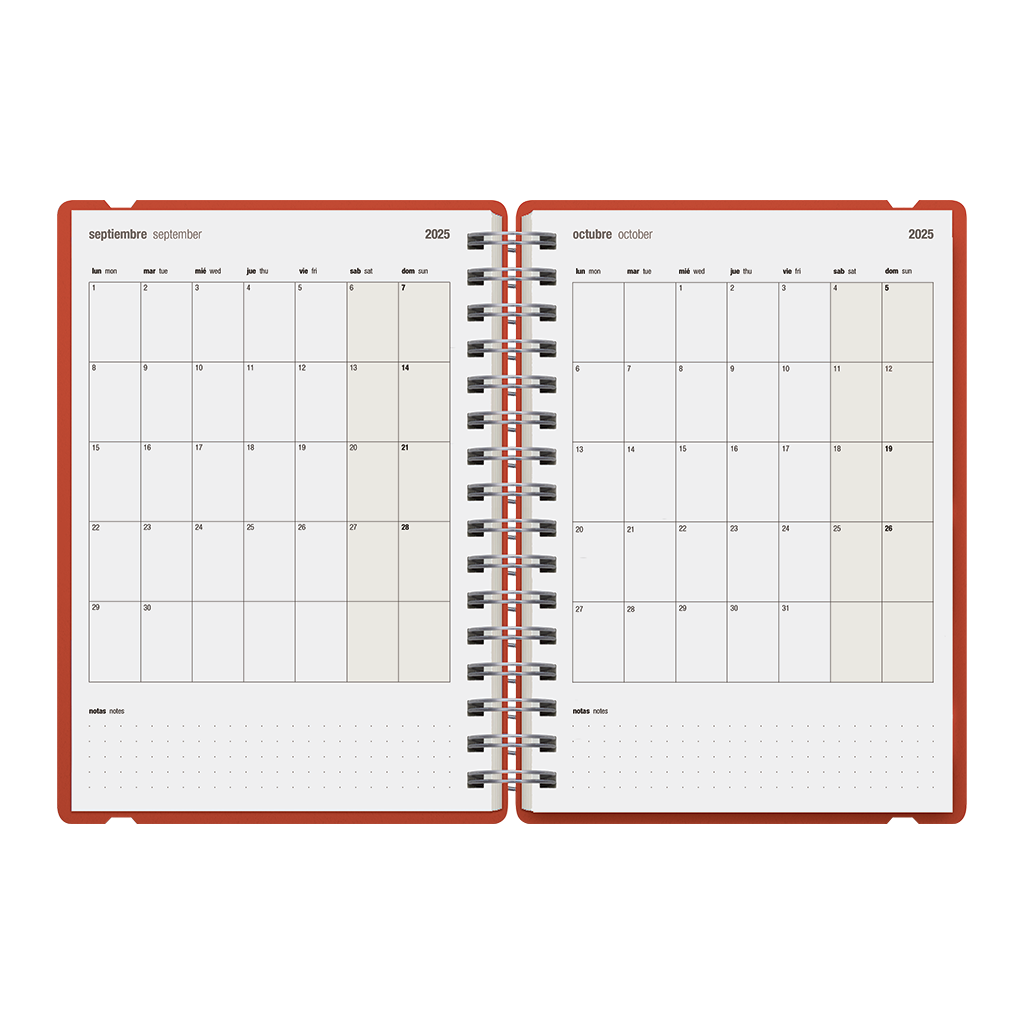 Agenda Escolar Studio A5 Semanal 25/26 - Red Clay