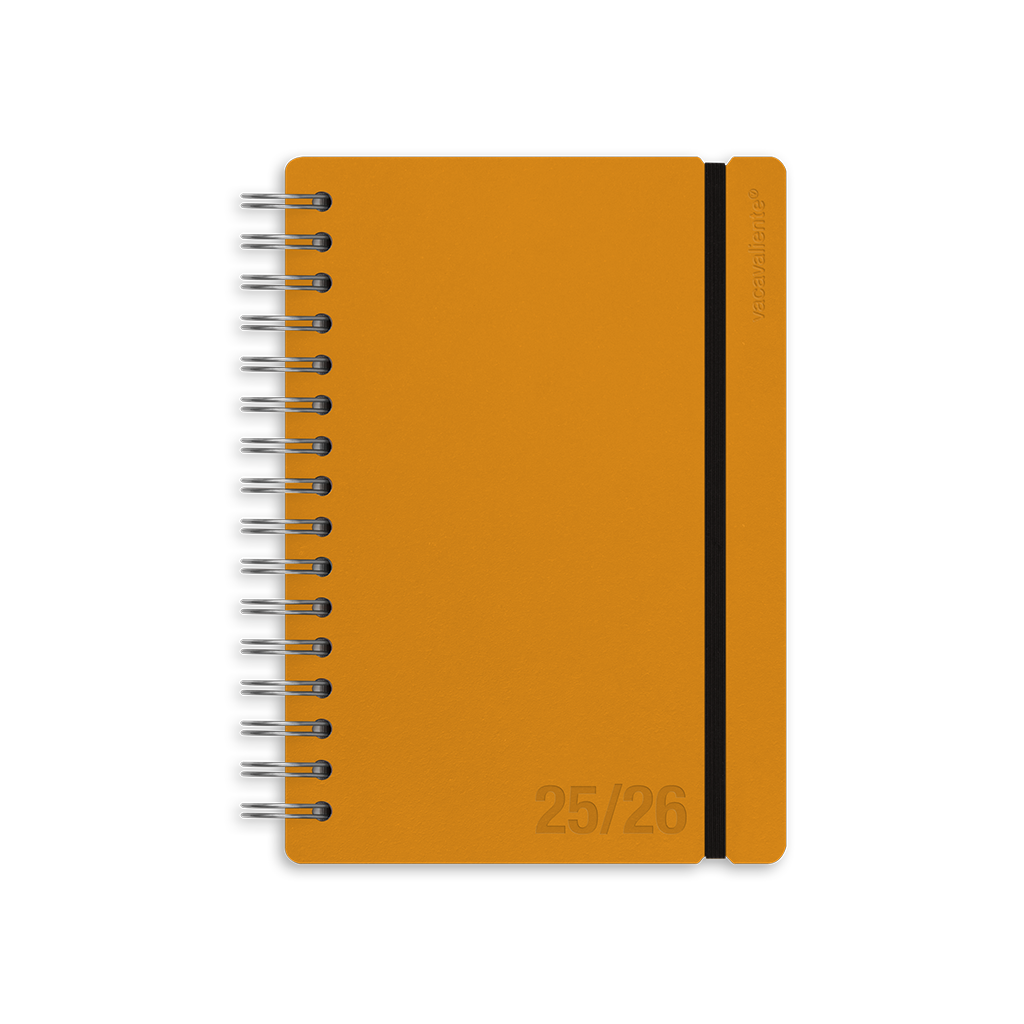 Agenda Escolar Studio A5 Semanal 25/26 Pumpkin Orange