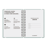 Agenda Escolar Studio A5 Semanal 25/26 Mint
