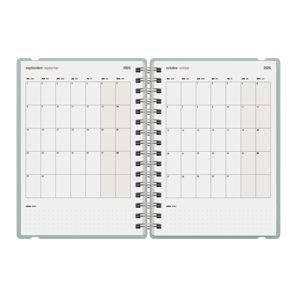 Agenda Escolar Studio A5 Semanal 25/26 Mint