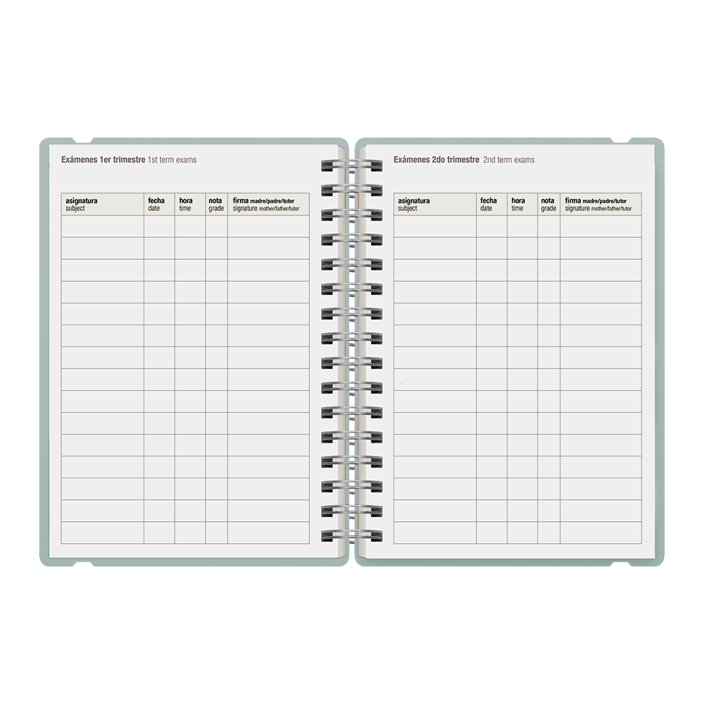 Agenda Escolar Studio A5 Semanal 25/26 Mint