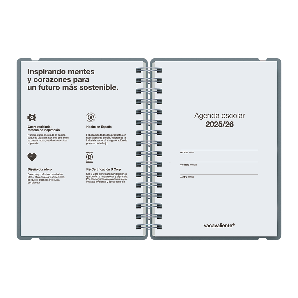Agenda Escolar Studio A5 Semanal 25/26 Tempest Blue