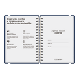 Agenda Escolar Studio A5 Semanal 25/26 Majolica Blue