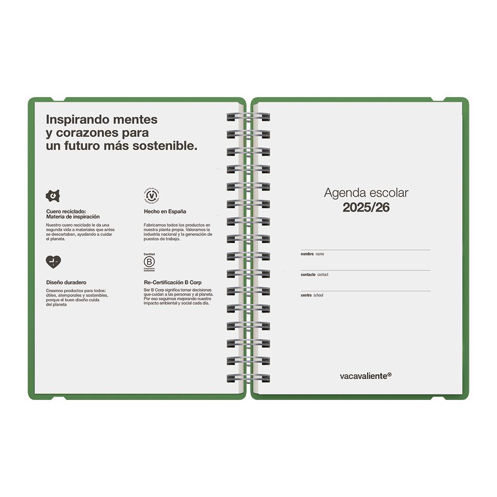 Agenda Escolar Studio A5 Semanal 25/26 Leo Hipster