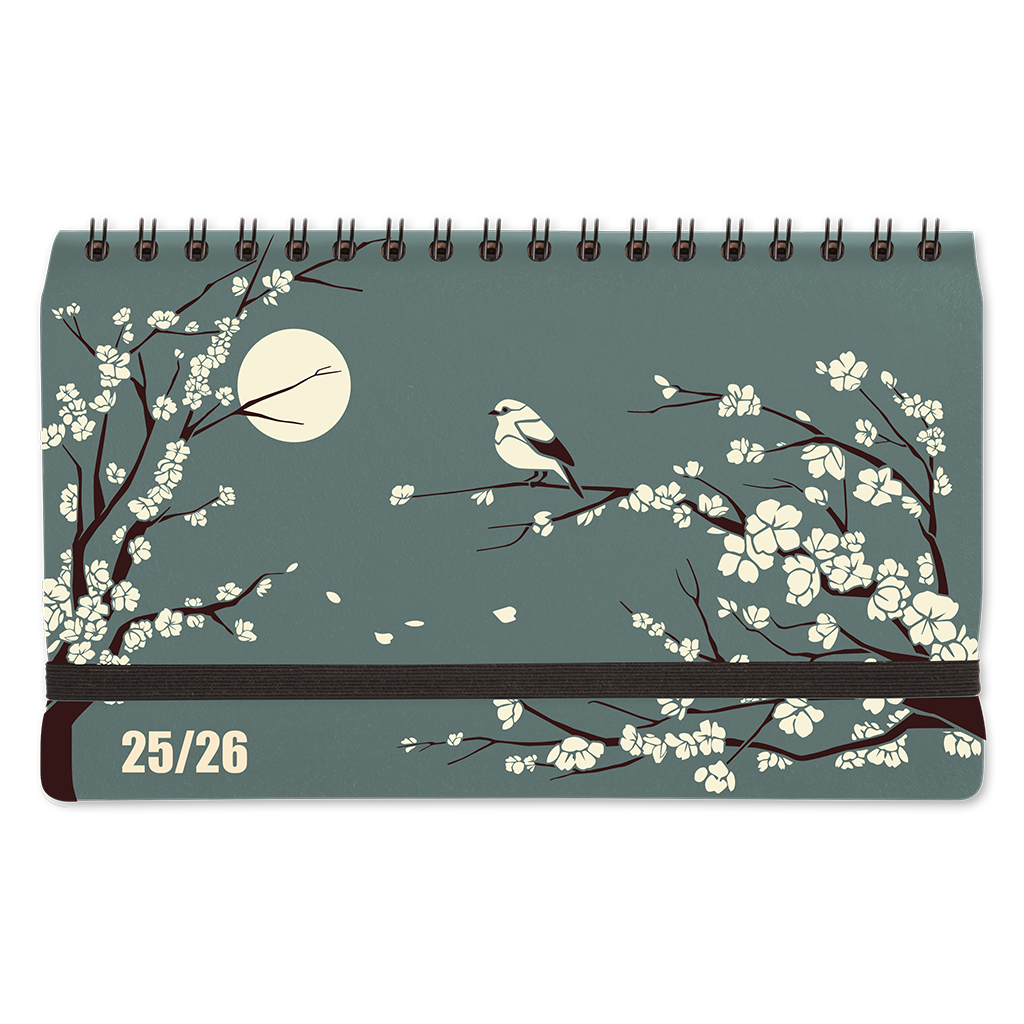 Agenda Escolar 25/26 Semanal Pocket Sakura - Eucalyptus