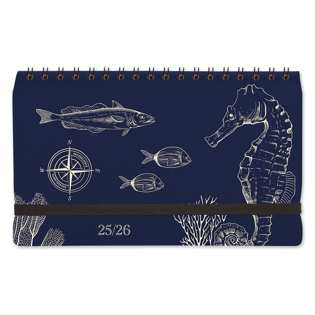 Agenda Escolar 25/26 Semanal Pocket Under the Sea - Night Blue