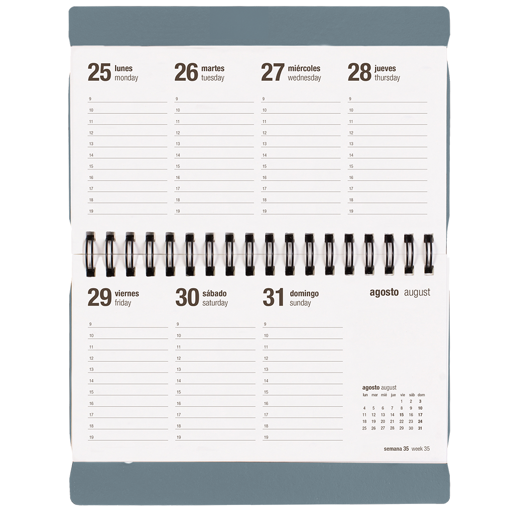 Agenda Escolar 25/26 Semanal Pocket Tempest Blue