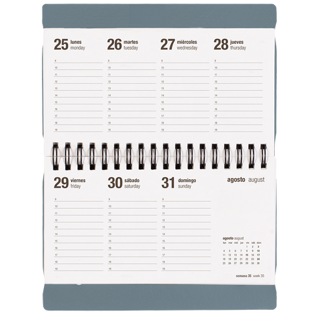 Agenda Escolar 25/26 Semanal Pocket Tempest Blue
