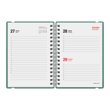 Agenda anual 2025 diaria A5 Colors Verde Lotus